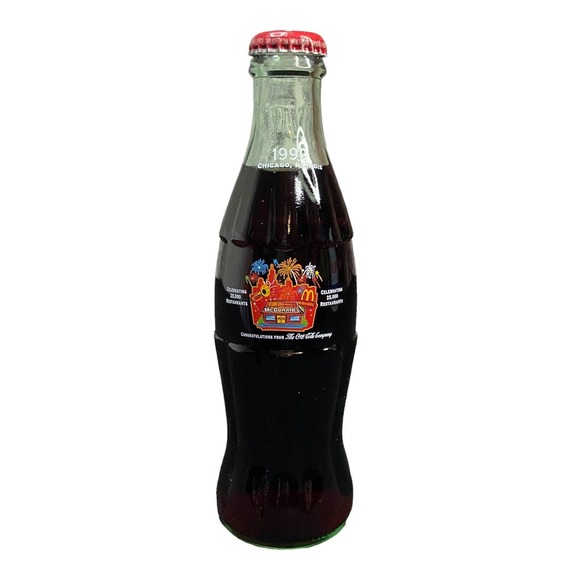 VTG 1999 COKE BOTTLE McDonald's Celebrating 25,000 Restaurants Chicago, Illinois - Picture 1 of 7